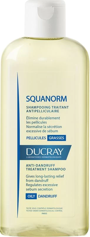 Ducray Squanorm Shampoo Trattante Antiforfora Grassa 200ml 1 Ducray Squanorm Shampoo Trattante Antiforfora Grassa 200ml