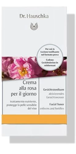 Dr. Hauschka Crema Alla Rosa Per Il Giorno 30ml Con Mini Taglia Lozione Tonificante