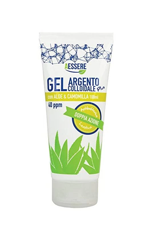Aessere Gel Argento Colloidale Plus 40ppm Con Aloe E Camomilla 100ml 1 Aessere Gel Argento Colloidale Plus 40ppm Con Aloe E Camomilla 100ml
