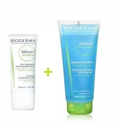 Bioderma Sébium Sensitive Pelle Acneica 30ml +Sébium Gel Moussant 200ml