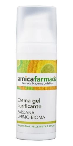 Amicafarmacia CremaGel Viso Purificante Bardana Dermo-Bioma Pelle Mista E Impura 50ml