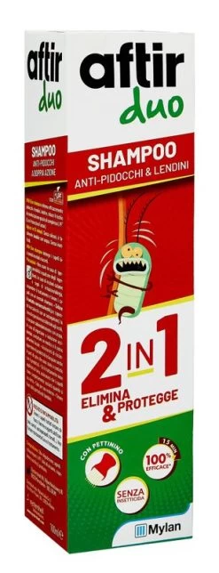 Aftir Duo Shampoo Antipidocchi 100ml Con Pettinino