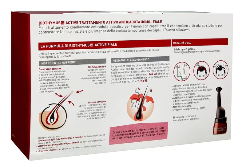 Biothymus AC Active Trattamento Attivo Anticaduta Uomo 10 Fiale -1 Mese Di Trattamento 2 Biothymus AC Active Trattamento Attivo Anticaduta Uomo 10 Fiale -1 Mese Di Trattamento - immagine 2