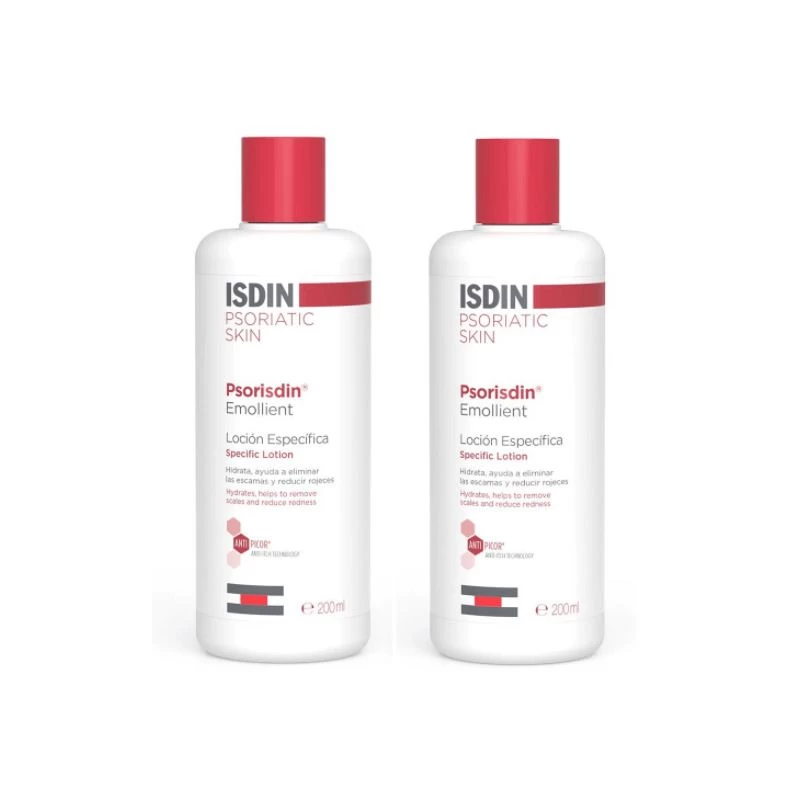 Isdin Psorisdin Lozione Corpo Emolliente Double Pack 2x200ml 1 Isdin Psorisdin Lozione Corpo Emolliente Double Pack 2x200ml