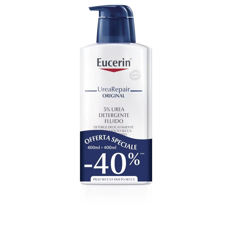 Eucerin Urearepair 5% Urea Detergente Fluido 2 X400ml 1 Eucerin Urearepair 5% Urea Detergente Fluido 2 X400ml