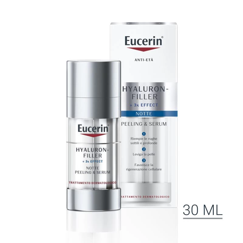 Eucerin Hyaluron-Filler Peeling&Serum Notte 30ml 1 Eucerin Hyaluron-Filler Peeling&Serum Notte 30ml