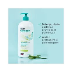 Isdin Germisdin Aloe Vera Igiene Corpo Quotidiana 1 Litro -Negozio Di Prodotti Per La Cura isdin germisdin aloe vera gel da bagno senza sapone 1000ml 2 1645521291