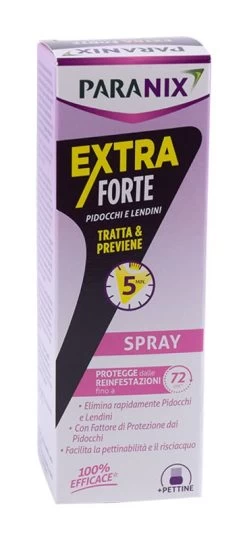Paranix Spray Extra Forte Tratta E Previene Pidocchi E Lendini 100ml