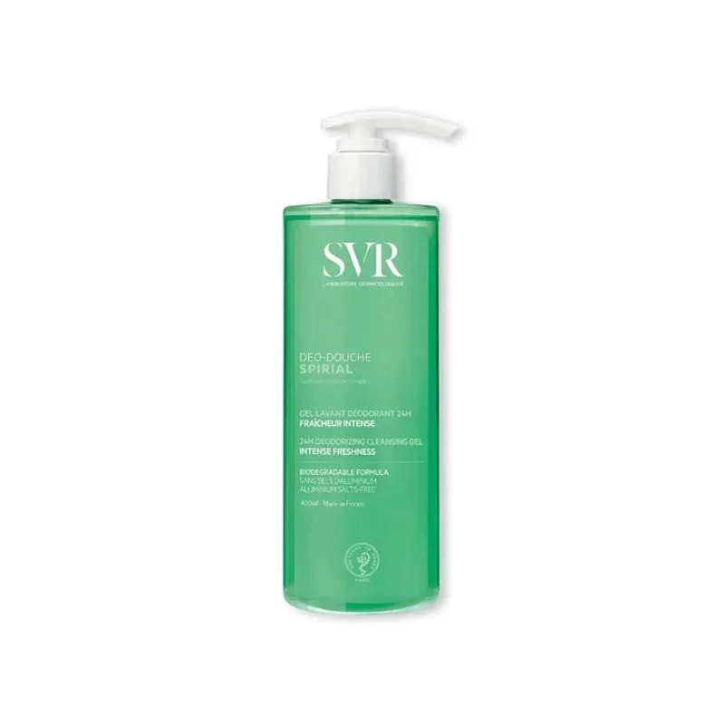 Laboratoires SVR Svr Spiral Déo Douche Gel Detergente Deodorante 400ml 1 Laboratoires SVR Svr Spiral Déo Douche Gel Detergente Deodorante 400ml