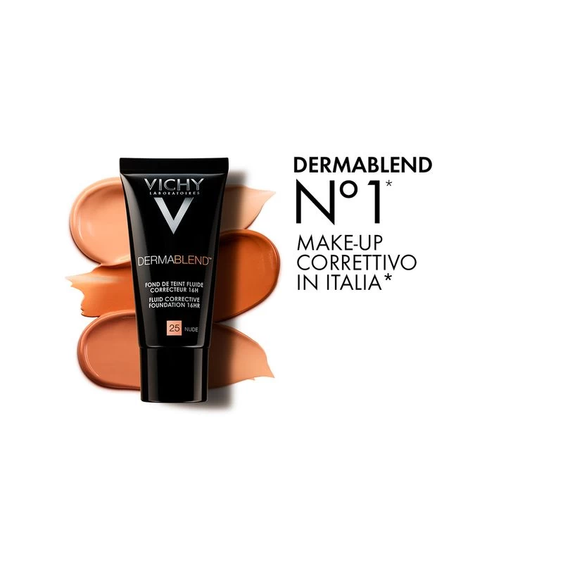 Vichy Dermablend SPF35 Fondotinta Fluido Coprente Tonalità 15 30ml 2 Vichy Dermablend SPF35 Fondotinta Fluido Coprente Tonalità 15 30ml - immagine 2
